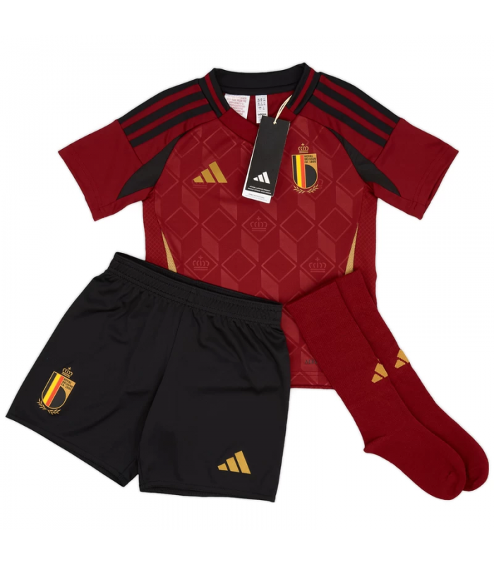 Ensemble Maillot Short Chaussettes Belgique Petit Enfant EURO 2024/2025 Domicile