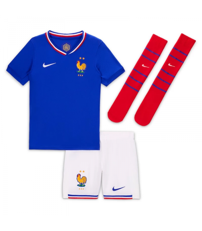 Ensemble Maillot Short Chaussettes Equipe de France Petit Enfant EURO 2024/2025 Domicile