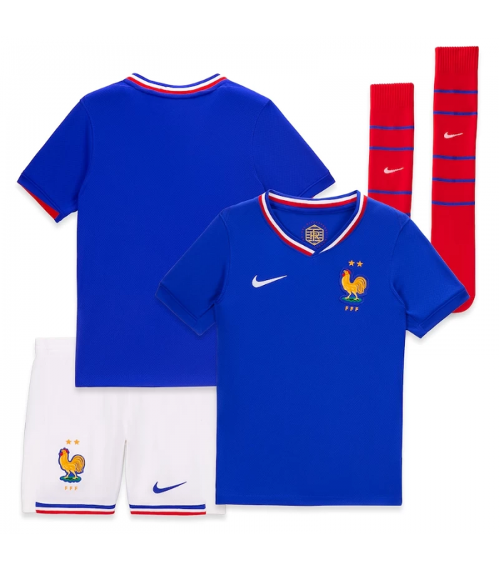 Ensemble Maillot Short Chaussettes Equipe de France Petit Enfant EURO 2024/2025 Domicile