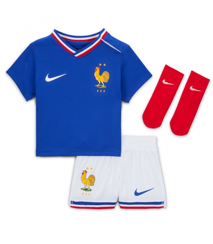 Ensemble Maillot Short Chaussettes Equipe de France Bébé EURO 2024/2025 Domicile