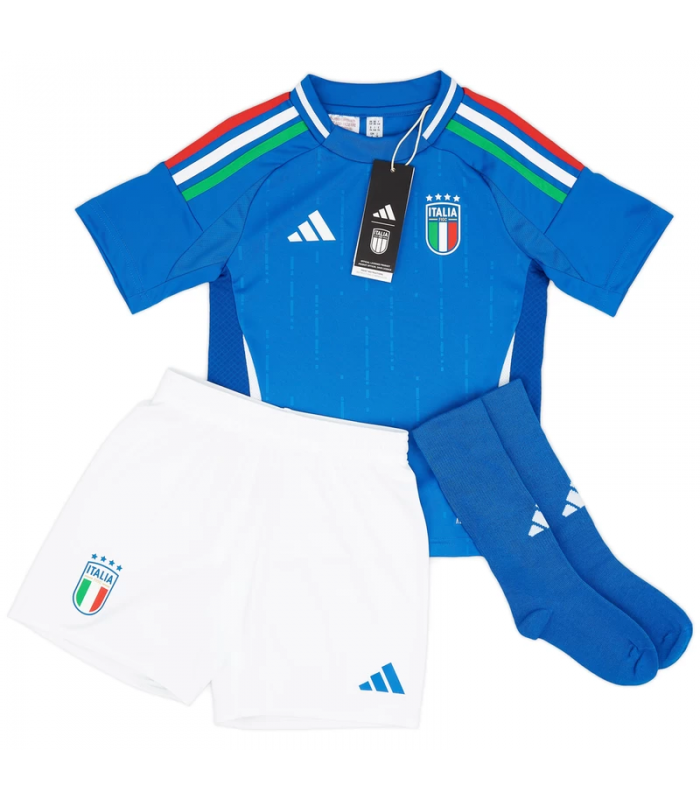 Ensemble Maillot Short Chaussettes Italie Petit Enfant EURO 2024/2025 Domicile