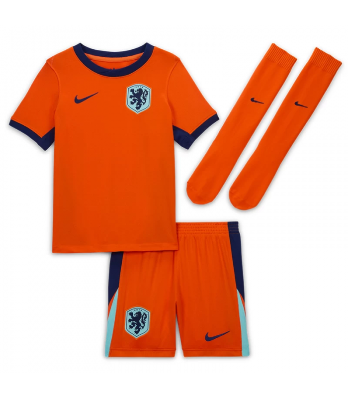 Ensemble Maillot Short Chaussettes Pays Bas Petit Enfant EURO 2024/2025 Domicile