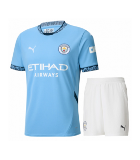 Ensemble Maillot Short Manchester City 2024/2025 Domicile