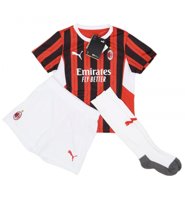 Ensemble Maillot Short Chaussettes Milan AC Petit Enfant 2024/2025 Domicile