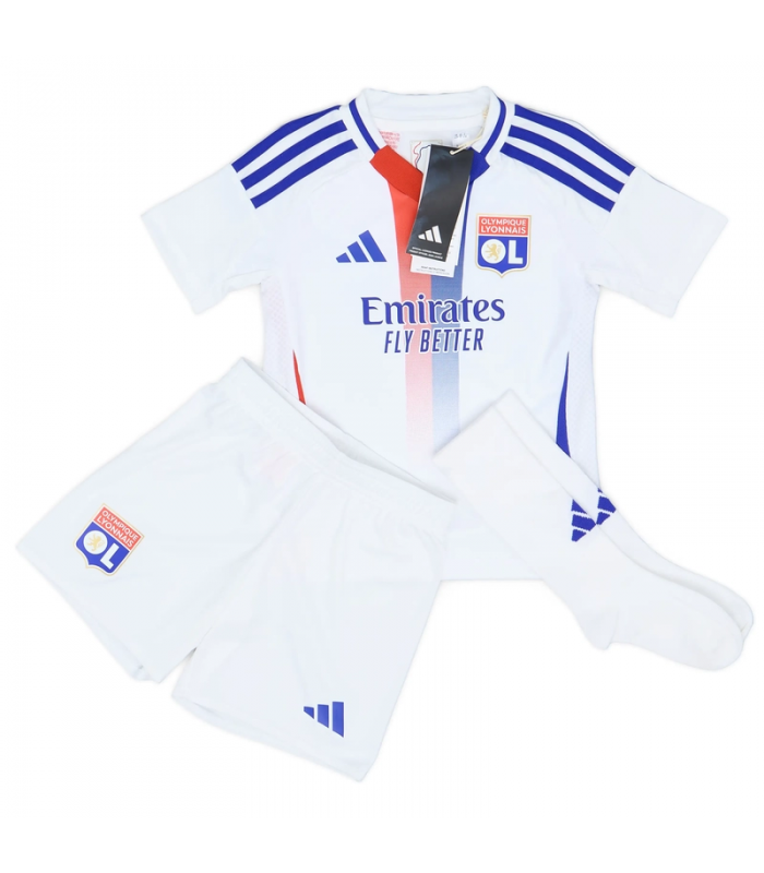 Ensemble Maillot Short Chaussettes OL Lyon Petit Enfant 2024/2025 Domicile