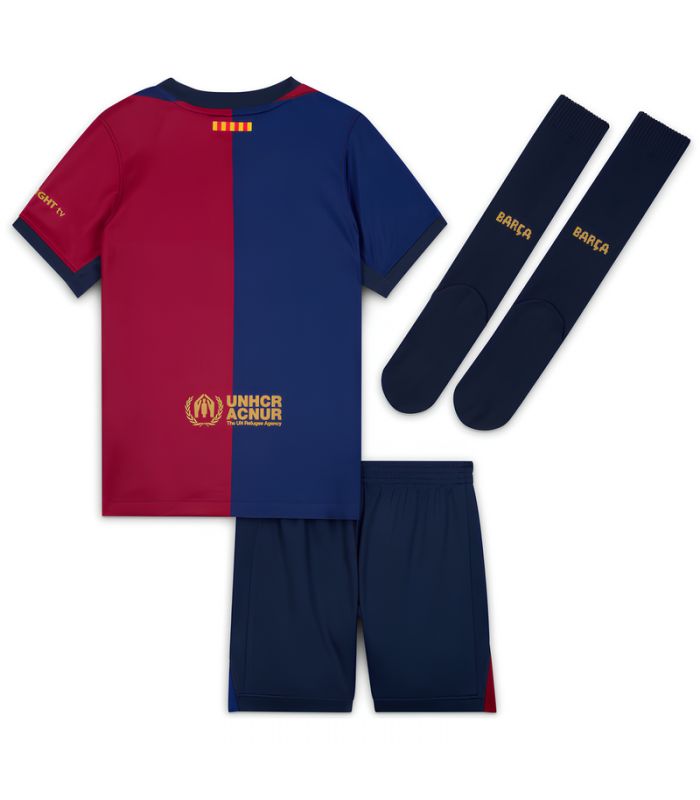 Ensemble Maillot Short Chaussettes FC Barcelone Petit Enfant 2024/2025 Domicile