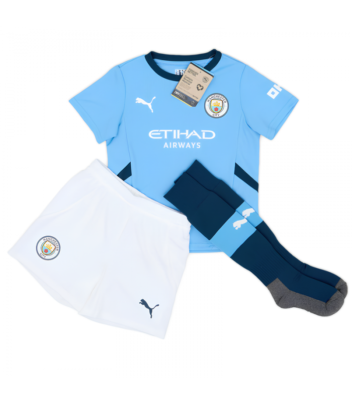 Ensemble Maillot Short Chaussettes Manchester City Petit Enfant 2024/2025 Domicile