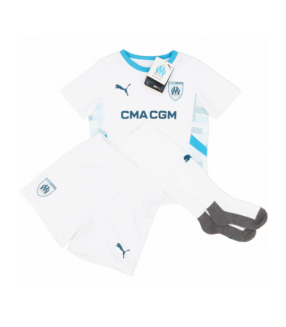 Ensemble Maillot Short Chaussettes OM Marseille Petit Enfant 2024/2025 Domicile